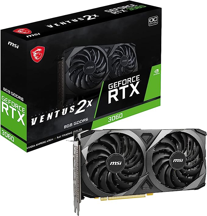 MSI NVIDIA GeForce RTX 3060 Ventus 2X 8G OC